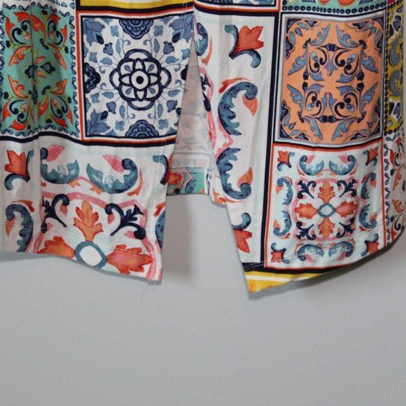 NWT By Anthropologie Tiled Midi Skirt Twisted Front Slit Hem Size Small H13703 - Picture 4 of 12